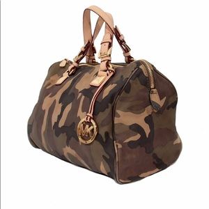 RARE Micheal Kors Camo Grayson bag